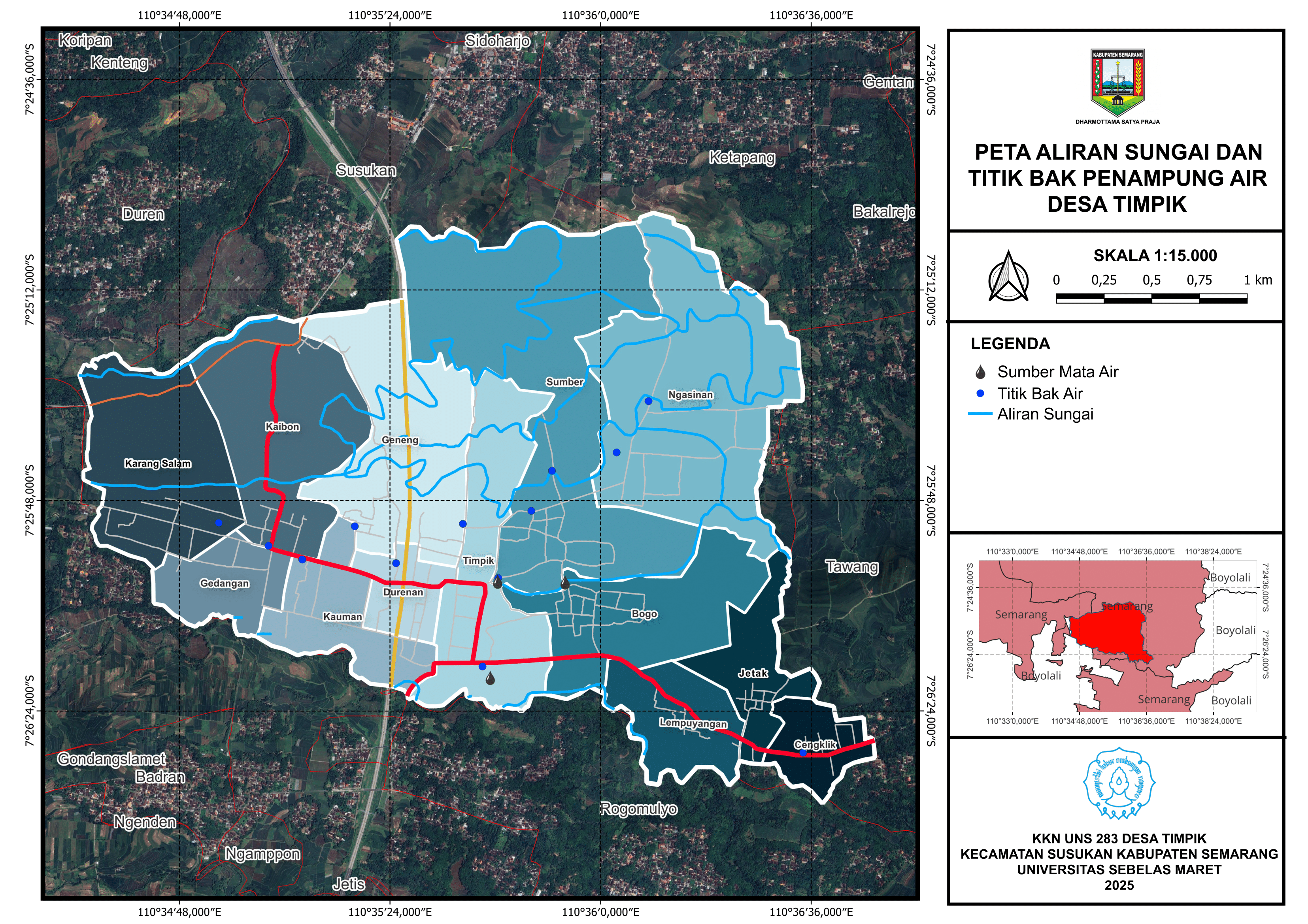 Peta Aliran Sungai & Bak Air