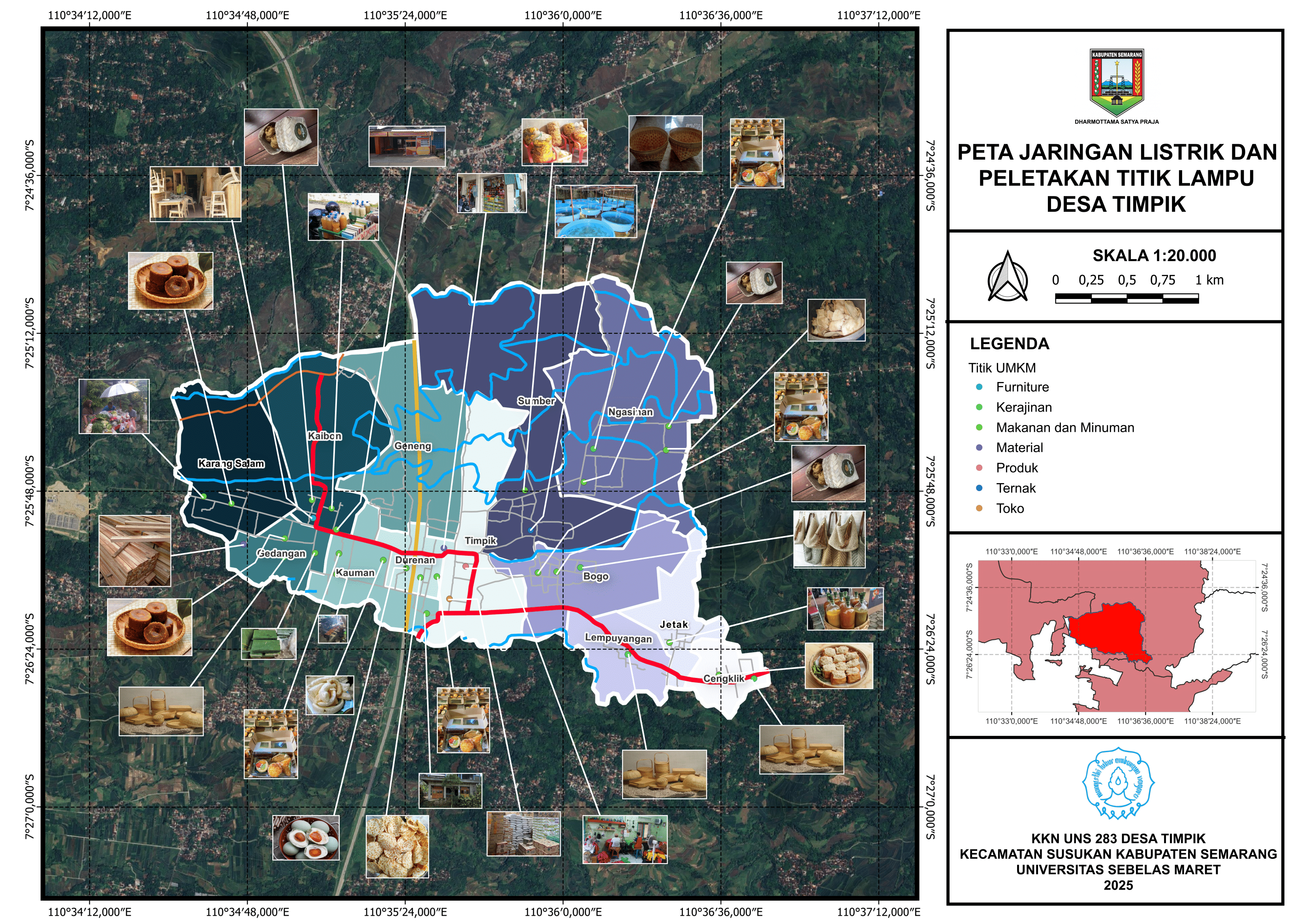 Peta Aliran Listrik & Titik Lampu